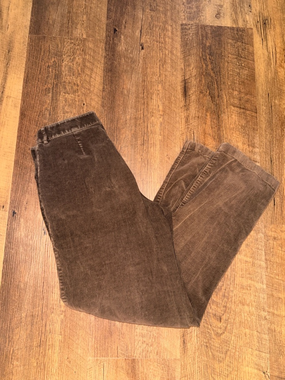LL Bean Corduroy Brown Pants 8 Tall